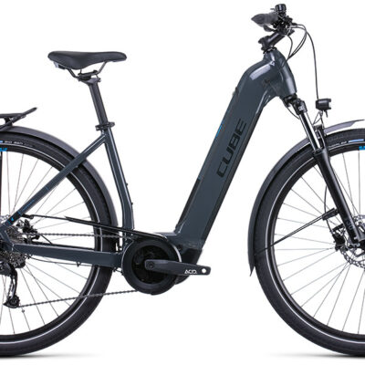 Cube Touring Hybrid ONE 400 Easy Entry grey´n´blue – 250 W – 65 Nm – 25 km/h