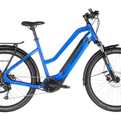 HAIBIKE TREKKING 4 TRAPEZ Bleu 2022 – 250 W – 60 Nm – 25 km/h